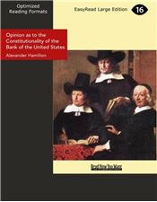 Opinion as to the Constitutionality of the Bank of the United States