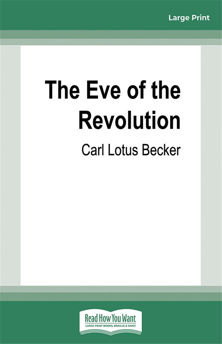 The Eve of the Revolution