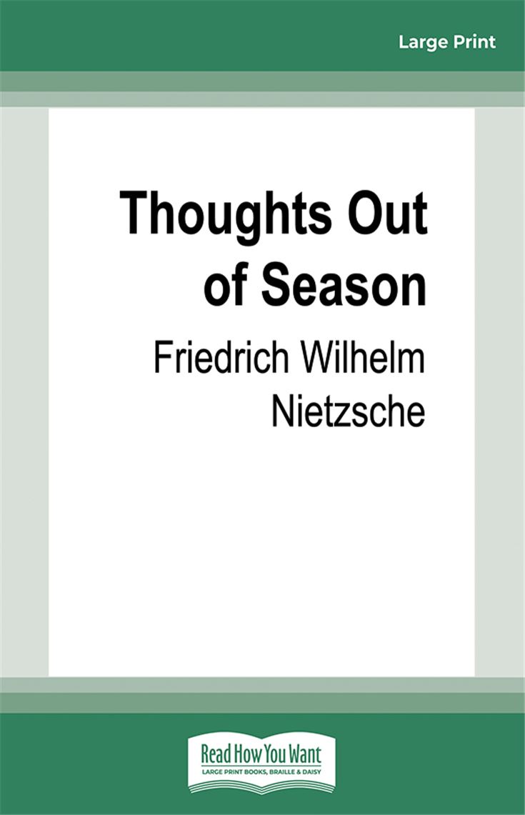Thoughts Out of Season
