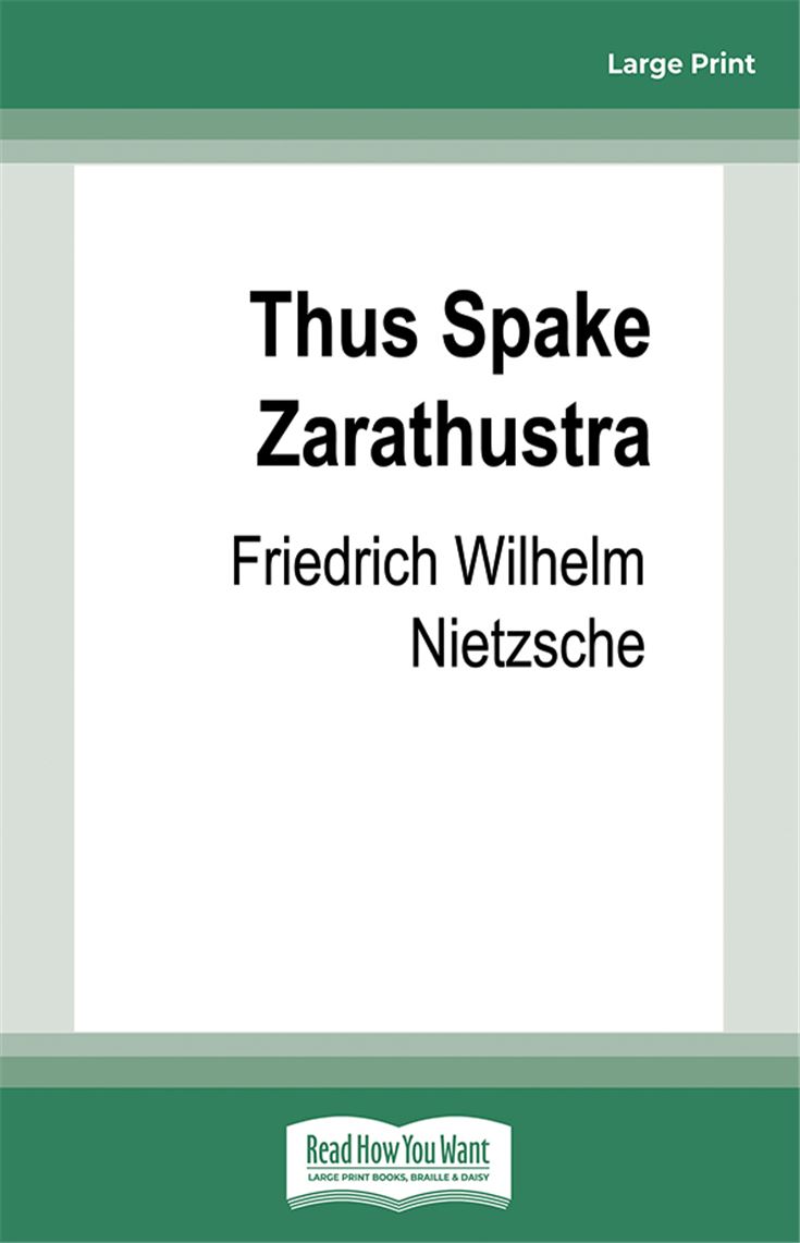 Thus Spake Zarathustra