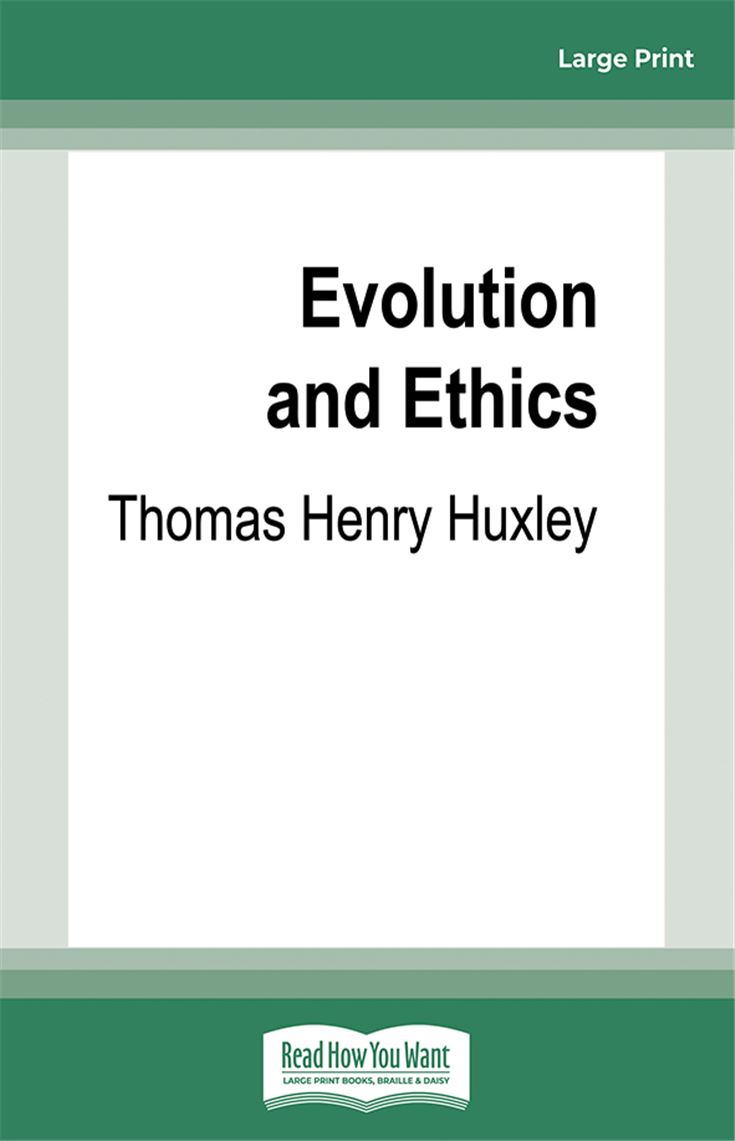 Evolution and Ethics