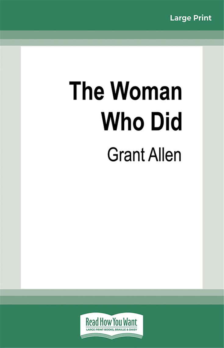 The Woman Who Did