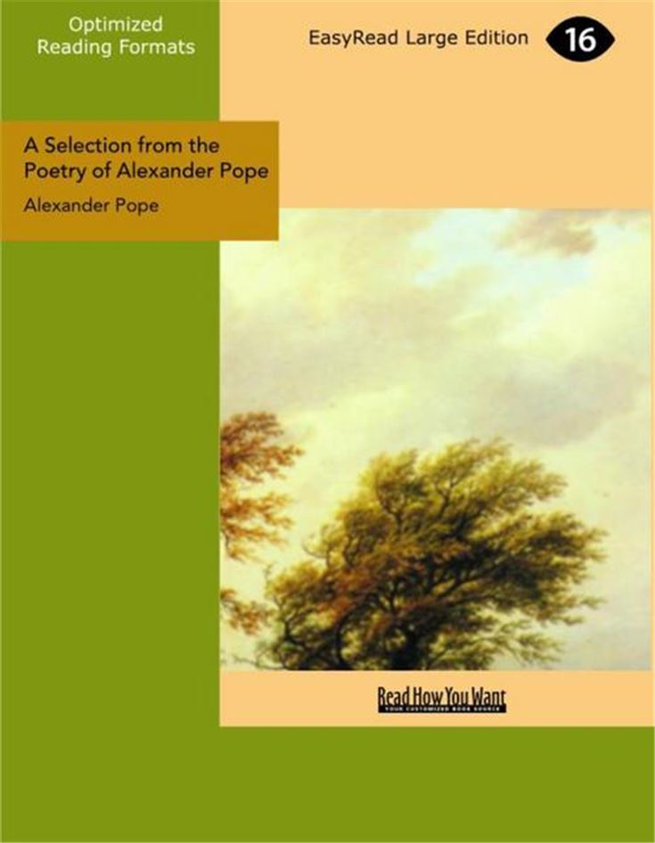 A Selection from the Poetry of Alexander Pope