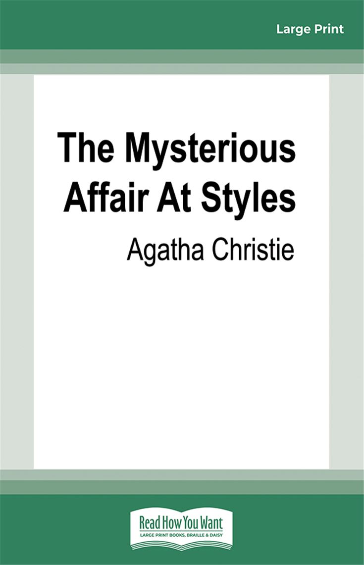 The Mysterious Affair At Styles