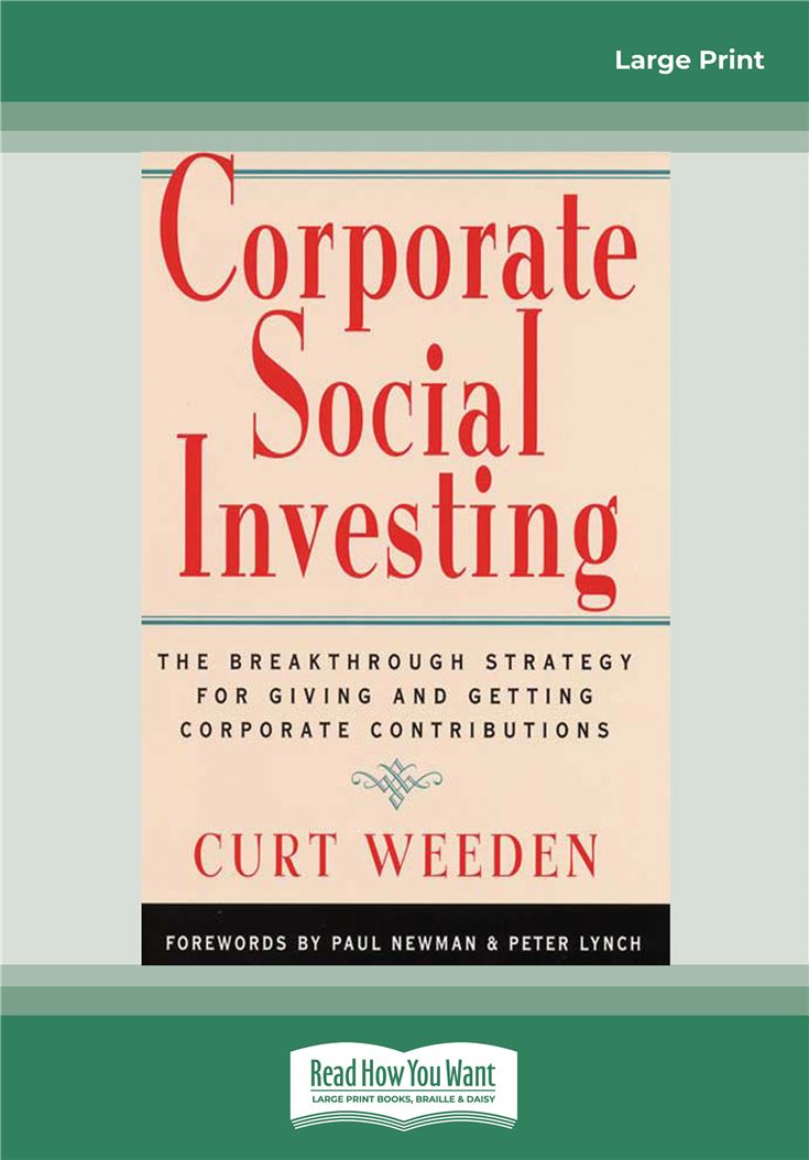 Corporate Social Investing