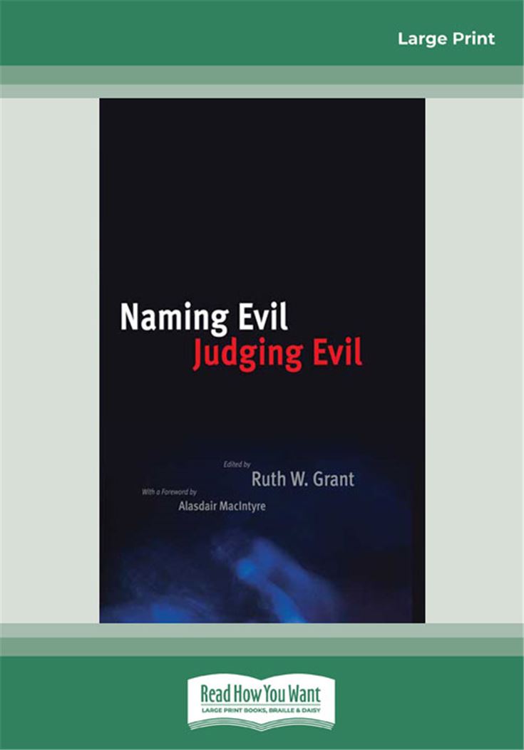 Naming Evil, Judging Evil