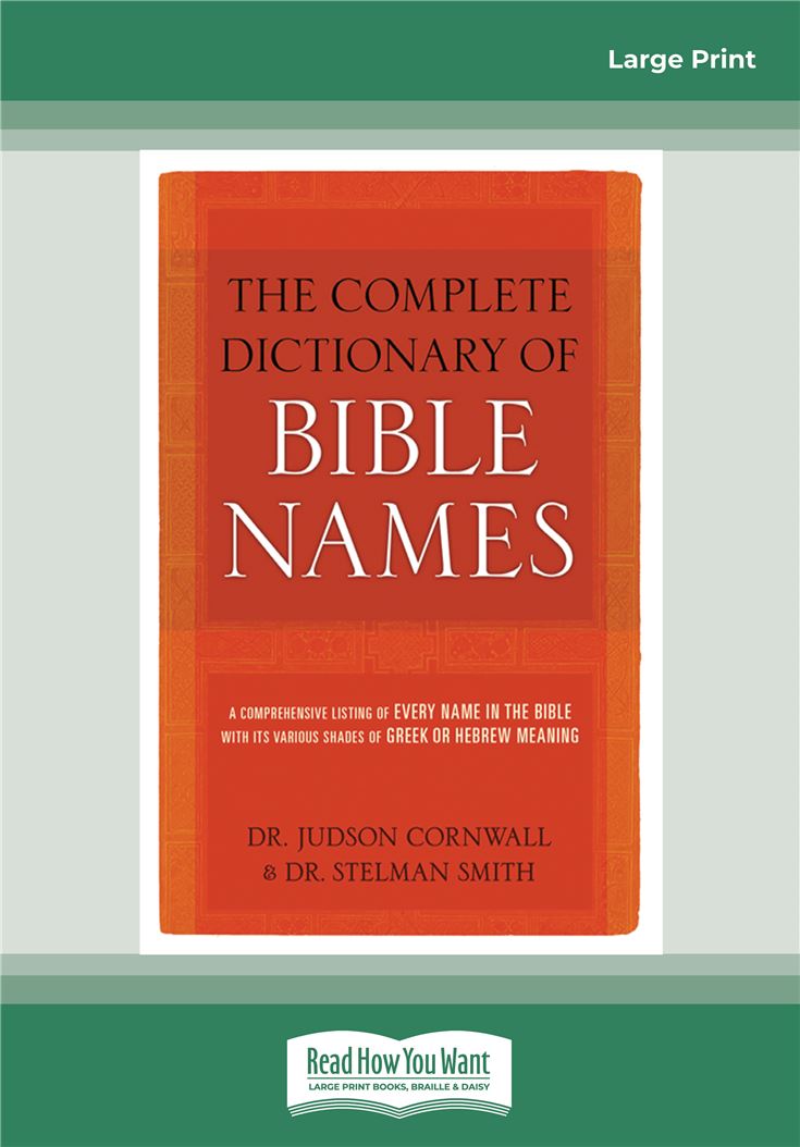 The Complete Dictionary of Bible Names