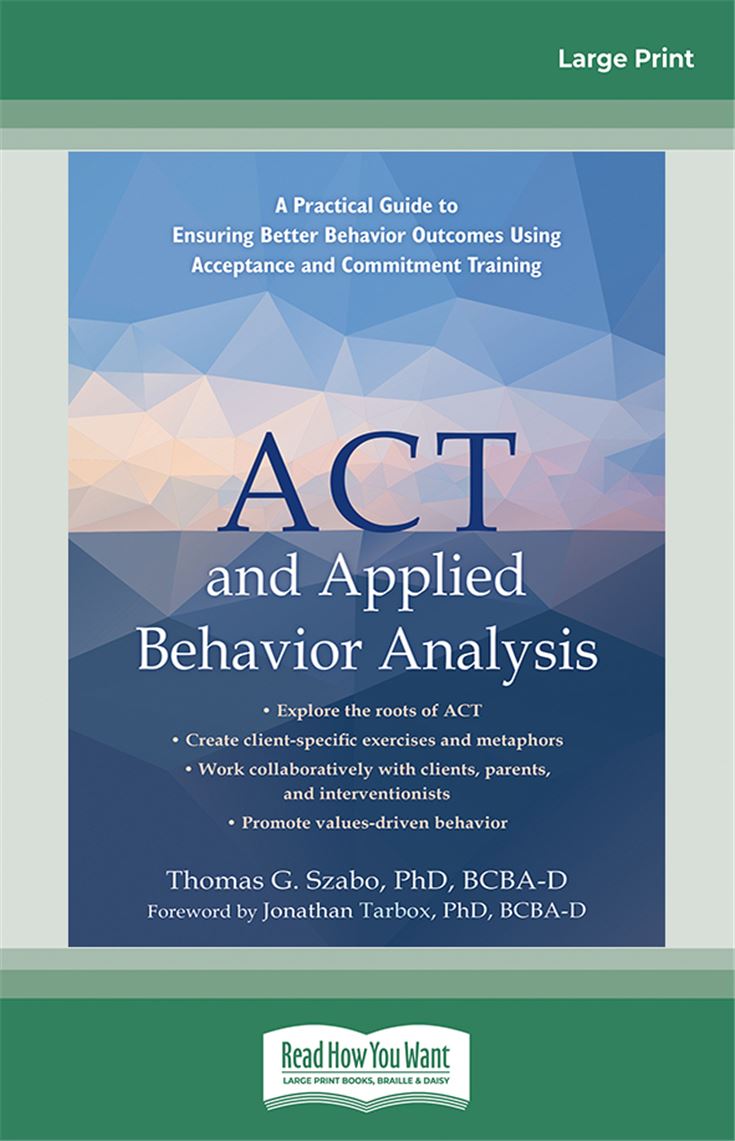 ACT and Applied Behavior Analysis