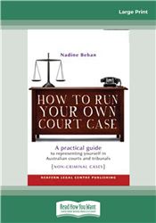 How To Run Your Own Court Case
