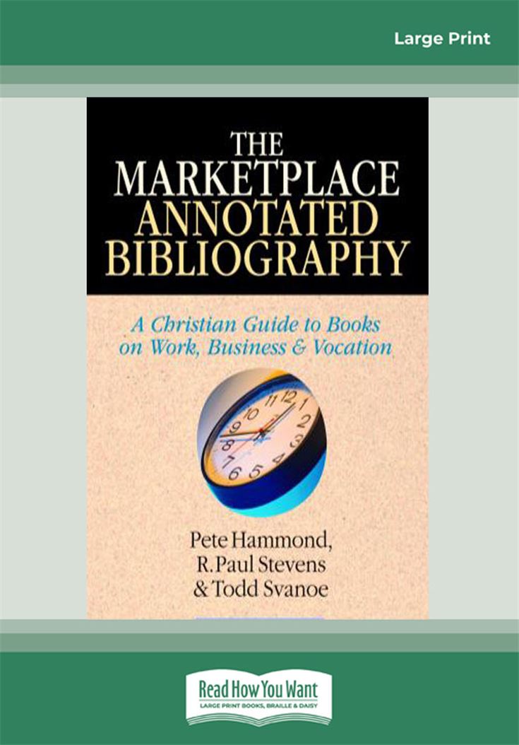 The Marketplace Annotated Bibliography
