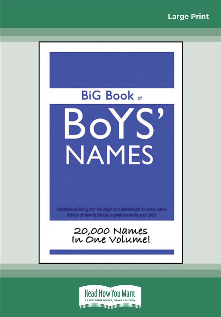 Big Book of Boy's Names