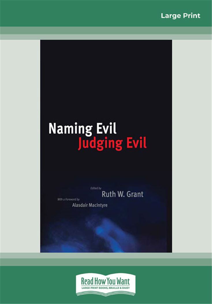 Naming Evil, Judging Evil