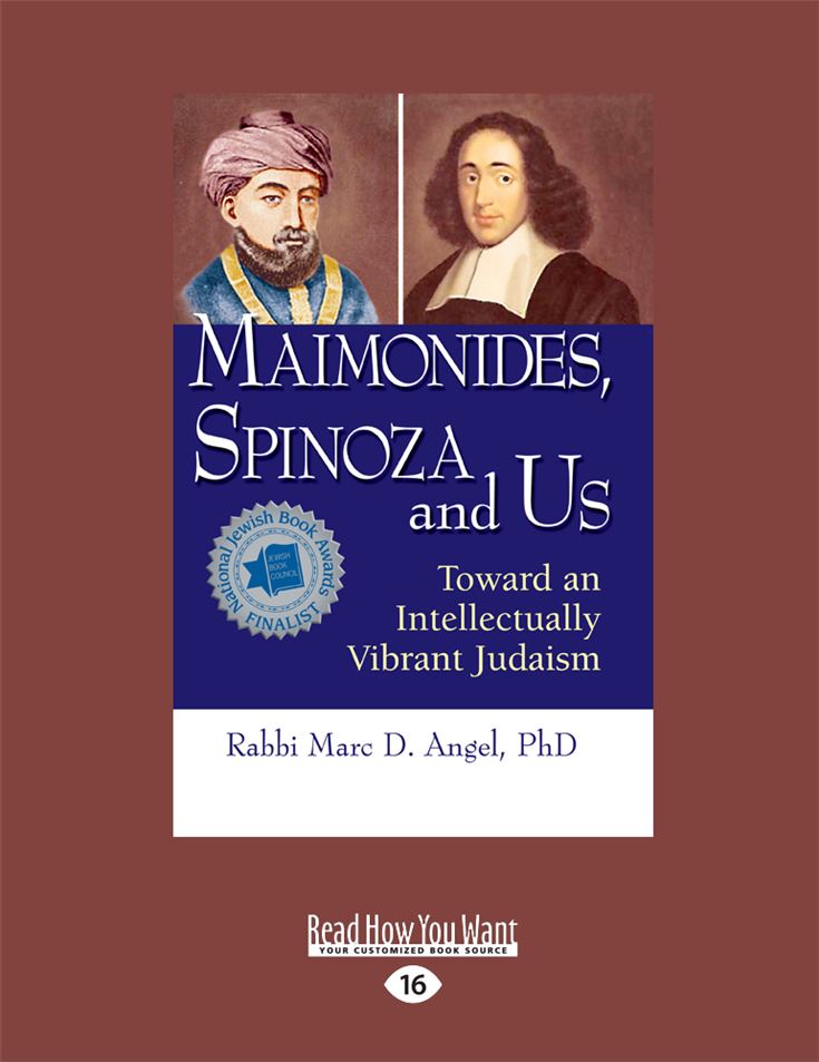 Maimonides, Spinoza and Us