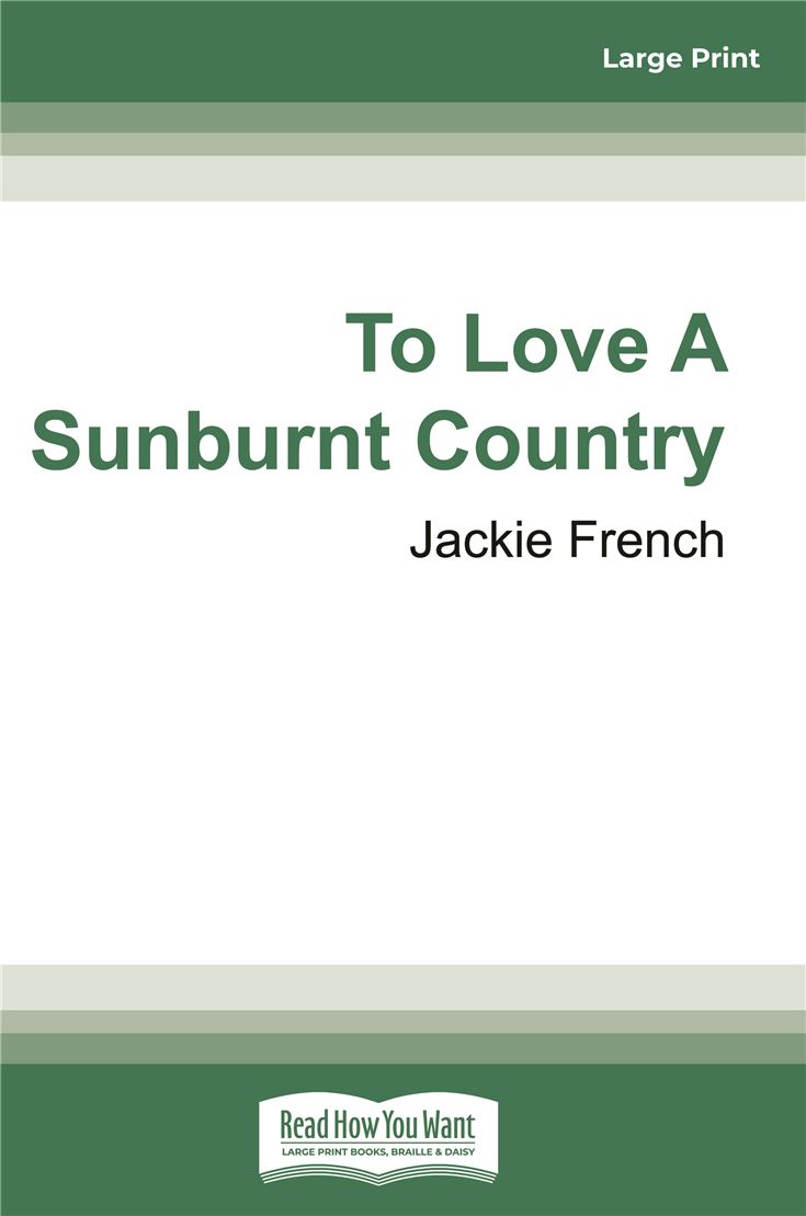 To Love A Sunburnt Country