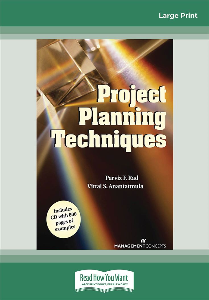 Project Planning Techniques Book (with CD)