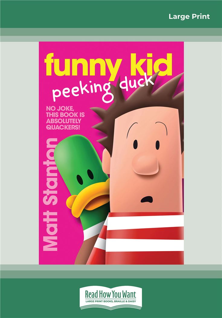 Funny Kid Peeking Duck
